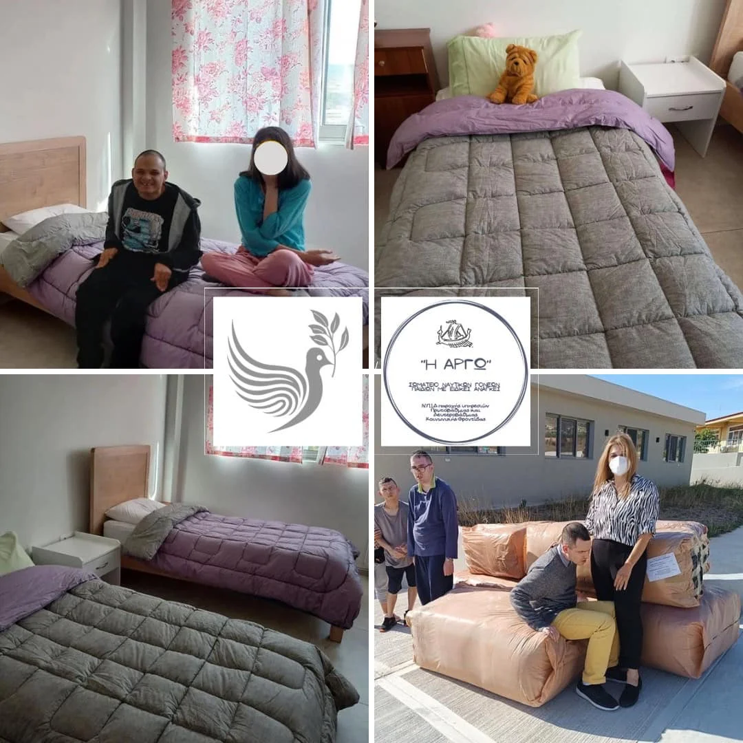 Donation of duvets and essential items to the “Argo” Group Home.